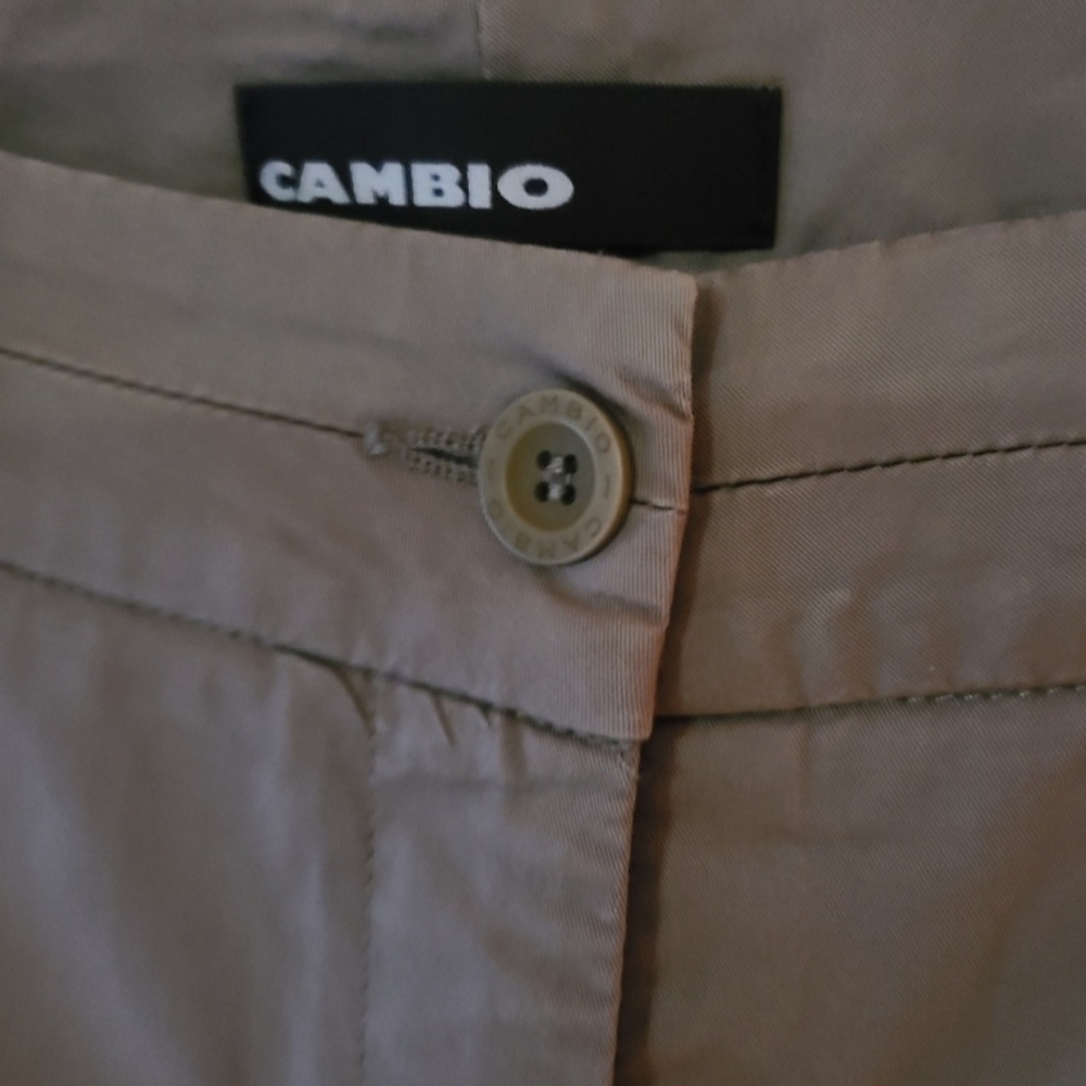 Cambio Kamira Short cotton stretch straight leg coastal grandma pant
